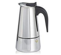 Xavax Espresso Maker (for Induction Hob, 6 Cups, Stainless Steel, Mocha Maker for Preparing Aromatic Coffee, Coffee Maker, Dishwasher Safe) Silver