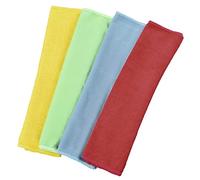 Xavax Microfibre Cloths (30 x 30 cm, Pack of 4) Blue/Green/Yellow/Red