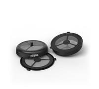 Xavax Permanent Coffee Filter Set of 2 (for Philips Senseo and Identical Machines, Refillable, Dishwasher-Safe) Black