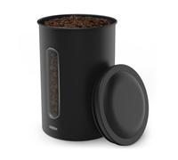 Xavax | Stainless Steel Coffee Storage Canister (Coffee Canister, Large Capacity, Over 1kg of Coffee, Suitable for Any Food) Color Matte Black