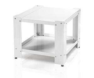 Xavax Washing Machine Pedestal, 50 cm Height, with Shelf (60x60 cm washing machine base cabinet, sturdy pedestal also for dryers, refrigerators, appliances up to 150 kg) white