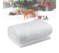 XAVSWRDE 1 PCS Christmas Snow Blanket 31.5Inch x 7.9 Feet White Artificial Snow Blankets Fluffy Fake Snow Cover Blankets Soft Faux Snow Blanket Roll Snow Sheet Carpets for Xmas Village Backdrop Decor