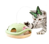Xawaoa Cat Teaser Stick Rotating Butterfly Game