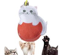 Xawaoa Cat Teaser Toy,Retractable Cat Toy with Elastic Rope - Funny Automatic Door with Retractable Elastic Rope for Jump Exercise