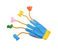 Xawaoa Interactive Cat Gloves - Plush Toys Teaser for Cats - 5-Finger Gloves with Bells, Interactive Cat Toy, Kitten Toy for Exercise & Entertainment, Pet Supplies