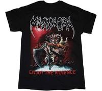 XAWHIS Massacra Enjoy The Violence Death Thrash Metal Loudblast T-Shirt Black XL