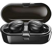 Xawy Bluetooth Headphones, Bluetooth 5.0 Wireless Earphones in Ear Stereo Sound Microphone Mini Wireless Earbuds with Headphones and Portable Charging Case for iOS Android PC XA-8