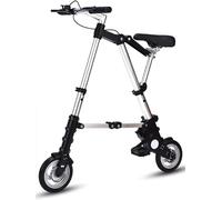 XAXEURLKJ Lightweight 8 Inch Folding Bike for Adults,Aluminum Frame City Commuter Bicycle,Easy Carry Travel Bike for Men and Women