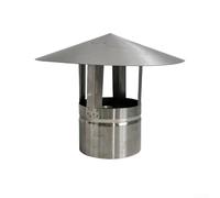XAXIAOZ Chimney Cap,stainless steel rain cap, Cold And Heat Resistant Metal Top Hat Flue Rain Cap For Hood Ducts(200MM)