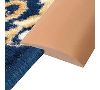 XAXIAOZ Floor Transition Strip Cuttable Carpet Edge Trim - Extra Long Carpet to Tile Wood Floor Transition Strips, PVC Self Adhesive Flooring Binding Strips, Customizable