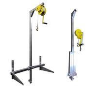 XAXIAOZ Heavy-Duty Air Conditioner Lifting Tool - 544.3kg Manual Winch with Folding Support for Easy Installation & Crane Assembly - Outdoor Use Self-Locking 20m Cable