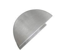 XAXIAOZ Heavy Duty Aluminum Alloy Half Round Door Handles - Double Sided Push Pull for Commercial Use - Large Silver Door Pulls for Front/Glass Doors (30cm / 11.75in)