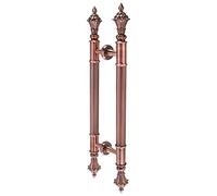 XAXIAOZ Sliding Barn Door Handle Royal Style Glass Door Pull Handle,Antique Sliding Barn Door Handles Pull Push Bar Handle for Meeting Room Clubhouse Banquet Hall (Style3 120cm