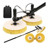 XAXIAOZ Solar Panel Cleaning RobotTelescopic 3.5M Electric Dual Head PV Washer Lithium Battery Outdoor Window Glass Cleaner Efficient Cleaning Tool for Solar Panels