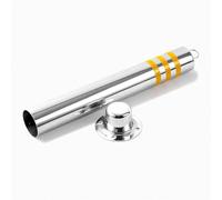 XAXIAOZ Stainless Steel Security Parking Bollards with Locking Mechanism & Reflective Bands Driveway Barrier Posts Traffic Control (76 * 750MM/3 * 29.5IN)