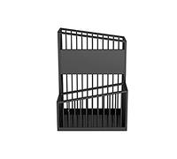 XAXIAOZ Umbrella Bucket Umbrella Stand Metal Umbrella Rack Stand, Rectangular Hallowed-Out Umbrella Holder for Shopping Mall Home Office Hotels Bars/Small（L-A）