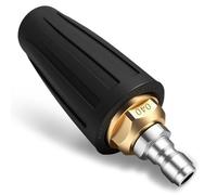 Xaxuqtu Turbo Nozzle Pressure Washer Tips, Max 4000 PSI, Upgrade 360° Rotating Turbo Spray Tips with 1/4" Quick Connector for Cleaning Car, Garden, Concrete Brick, 4.0 GPM 4.0 Orifice