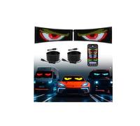 XAXVSTS 2pcs Devil Eyes LED for Car,15"x4" Full Color Huge Bright Scrolling Led Light Sign for Car Window,Programmable Personalised Led Name Sign,led Eye Lights for Truck,App Control USB 5V