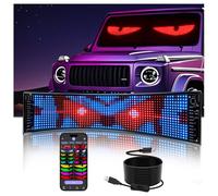 XAXVSTS Scrolling LED Sign,15"x4"Flexible Bluetooth App Control USB 5V Huge Bright Personalised LED Store Sign for Car Custom Text Pattern Animation Programmable led Display for Advertising Bar Party