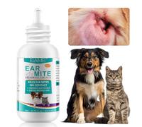XAYGHE Ear Mite Treatment for Dogs and Cats, Dog Ear Mite Treatment for Yeast Infection, Alleviate Suffering from Ear Mites and Itching and Odours Stinky Stuff Dogs Cats Ears Drops -22ml