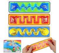 XazNvc Fidget,Sensory,3 Pcs for Kids Sensory Tubes,Squishy Fidget for Classroom Students,Quiet Fidgets for School for 14+ Years Old