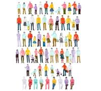 XazNvc Mini Figures, 150 Pcs Miniature People Figures for Garden Landscaping and Architectural Models, 1:150 Scale Little People with Various Poses, Ideal for Train Layouts and Micro Photography
