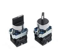 XB2-BD25 BD53 1NO 2NO 1NO1NC 2/3 Position Self Locking Resetting Rotary Push Button Switch 1Pcs(XB2-BD25)