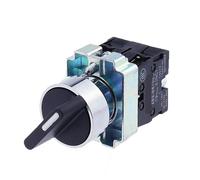 XB2-BD25 XB2-BD53 Push Button Switch, 1NO/1NC 2NO 3 Position Selector Rotary Switch, Momentary Self-Reset Latching, 22mm Industrial Control Switch(XB2-BD33)