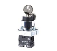 XB2-BG21 21C Two Position Maintained Selector Rotary Self-locking with Key Push Button Switch 10A 1NO 22mm