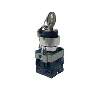 XB2-BG33 BG23 BG35 Rotary Key Metal Button Switch 3 Position 2NO 1NO1NC 10A 22mm Mounting Selector 1Pcs(2 Position 2NO)
