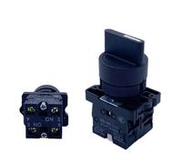 XB2-ED Electrical Rotary Switch 10A 660V Black 2/3 Positions Button Selector Self-locking 1Pcs(3 Position 2NO)