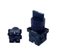 XB2-ED Series Electrical Rotary Switch Knob 10A 660V Black 2/3 Positions Button Selector Self-locking Fixed Type IDGTTLDF(3 Position 2NO)