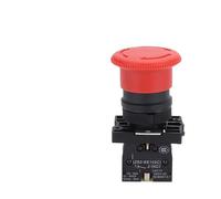 XB2-ES542 Red NC 22mm Emergency Stop Rotary Locking Push Button Switch Control 220V 10A 1/5/10Pcs(5pcs)