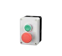 XB2 metal button switch control box start stop industrial identification symbol self-reset circular emergency stop switch(2Hole-01)