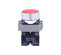 XB2BA31C BA11 / 21/51/61 NO Yellow White Green Black Blue BA42 Red Sign Momentary Flush PushButton Switch IDGTTLDF(XB2BA42C 1NC)