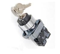 XB2BG21C Key Rotary Select Selector Switch 1NO 2 PositionsMaintained Self Locked Key Out at Left 22mm Mounting Hole IDGTTLDF(2pcs)