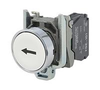 XB4BA3341 Switch: Pressure 22mm NO Flat Harmony XB4 White Ø22mm SCHNEIDER...