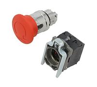 XB4BS84441 Switch: Safety - 22mm Rod.Pos: 2 NC x2 + NO Red Missing CUTT