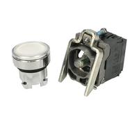 XB4BW31M5 switch: pressure 22mm rod.Pos: 1 NC + NO white LED 230V IP66 SCHNEIDER