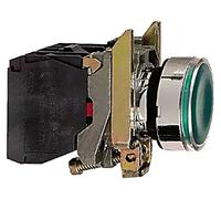 XB4BW33B5 Switch: Pressure 22mm Rod.Pos: 1 NC+NO Green LED 24V IP66 SCHNEIDER E