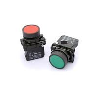 XB5-AA42 red & XB5-AA31 green 22mm Flat electrical circuits control push button switch spring NWPNLXEA(White 1NO)