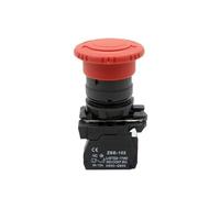 XB5-AS542 Red Round Type Mushroom Head Waterproof Emergency Stop Push Button Switch 1NC
