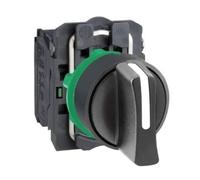 XB5AD Selector Switch XB5AD33 XB5AD33C = ZB5AZ103C + ZB5AD3C Circular Selector Switch | Black | 22mm | Short Handle