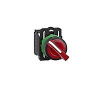XB5AK124B5 Switch: Rotary 22mm Bar.Pos: 2 NC+NO Red LED 24V 3A/240VAC CUTTING