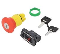 XB5AS9442 Switch: Safety Switch with Key 22mm NC Red IP66 SCHNEIDER