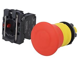 XB5AT845 Switch: Safety - 22mm Rod.Pos: 2 NC + NO Red Missing SCHNEIDER EL