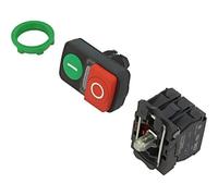 XB5AW73731B5 Switch: Double 22mm Bar.Pos: 1 NC+NO Red/Green LED 24V CUTTING