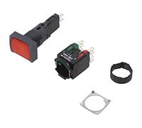 XB6DW4B5B Switch: Pressure 16mm Rod.Pos: 1 NC+NO Red LED 12-24VDC SCHNEIDER EL