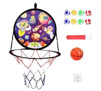 XBasketball Hoop - Basketball Hoop Dart Board | Aros De Juego Al Aire Libre | 2 En 1 Juegos De Juguetes Backboards Dart para Interiores Fuera De Cumpleaños De Los Niños Fuera De Cumpleaños De Los Niñ