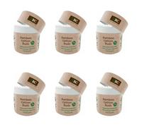 XBC Bamboo Cotton Buds, Biodegradable Stem, 100% Pure Cotton Tipped, 300 Buds per Pack, Pack of 6